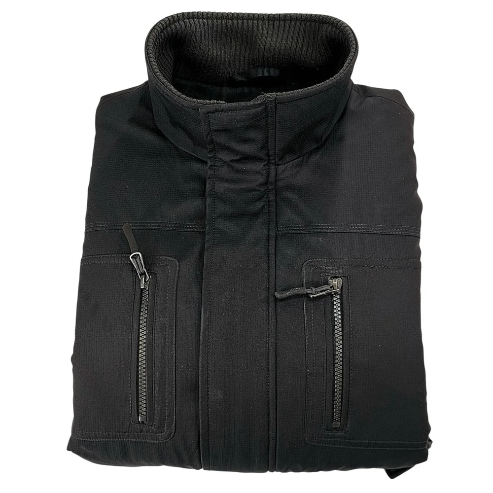 Calvin Klein Bomber Jacket Mens Small Black Water Resistant Windbreaker Ripstop - Picture 7 of 16